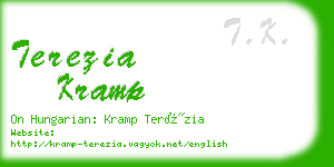 terezia kramp business card